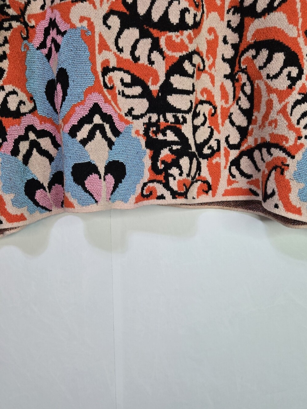 MAEVE Women Size XL Mock Neck L/Sl Heavy Winter Sweater, Abstract Print - Picture 4 of 12